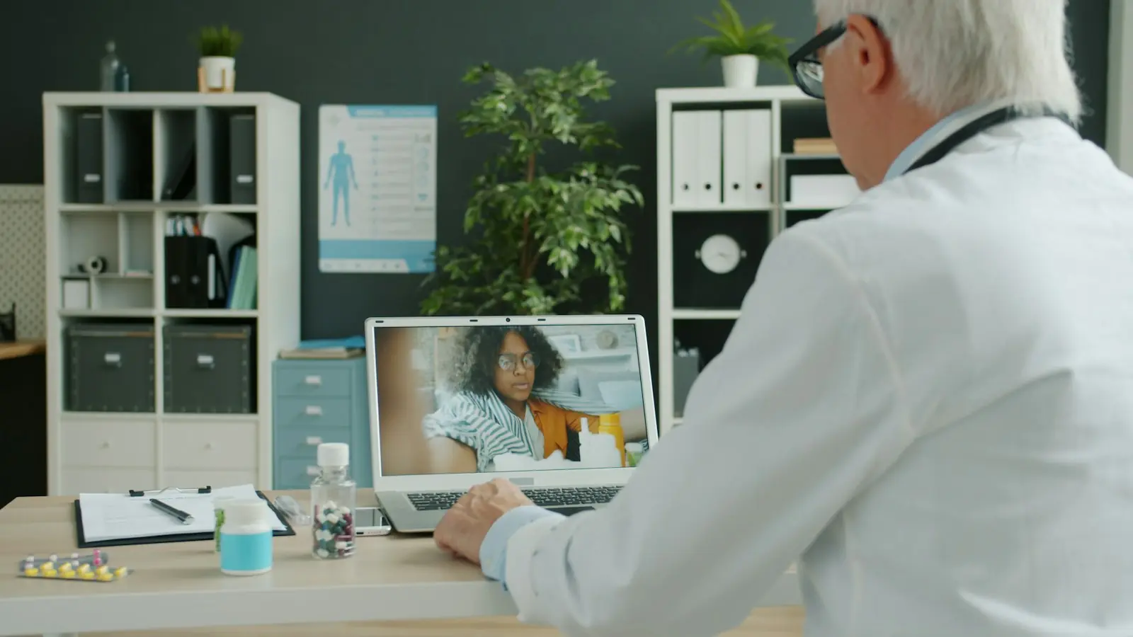 A video call in progress